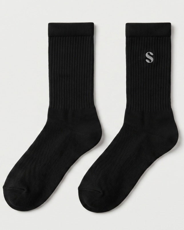 Essential Crew Socks | Black